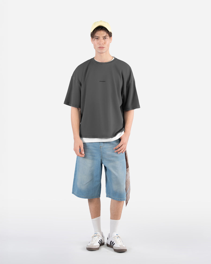 Cool Gray 11C – Acid Wash Oversized T-Shirt