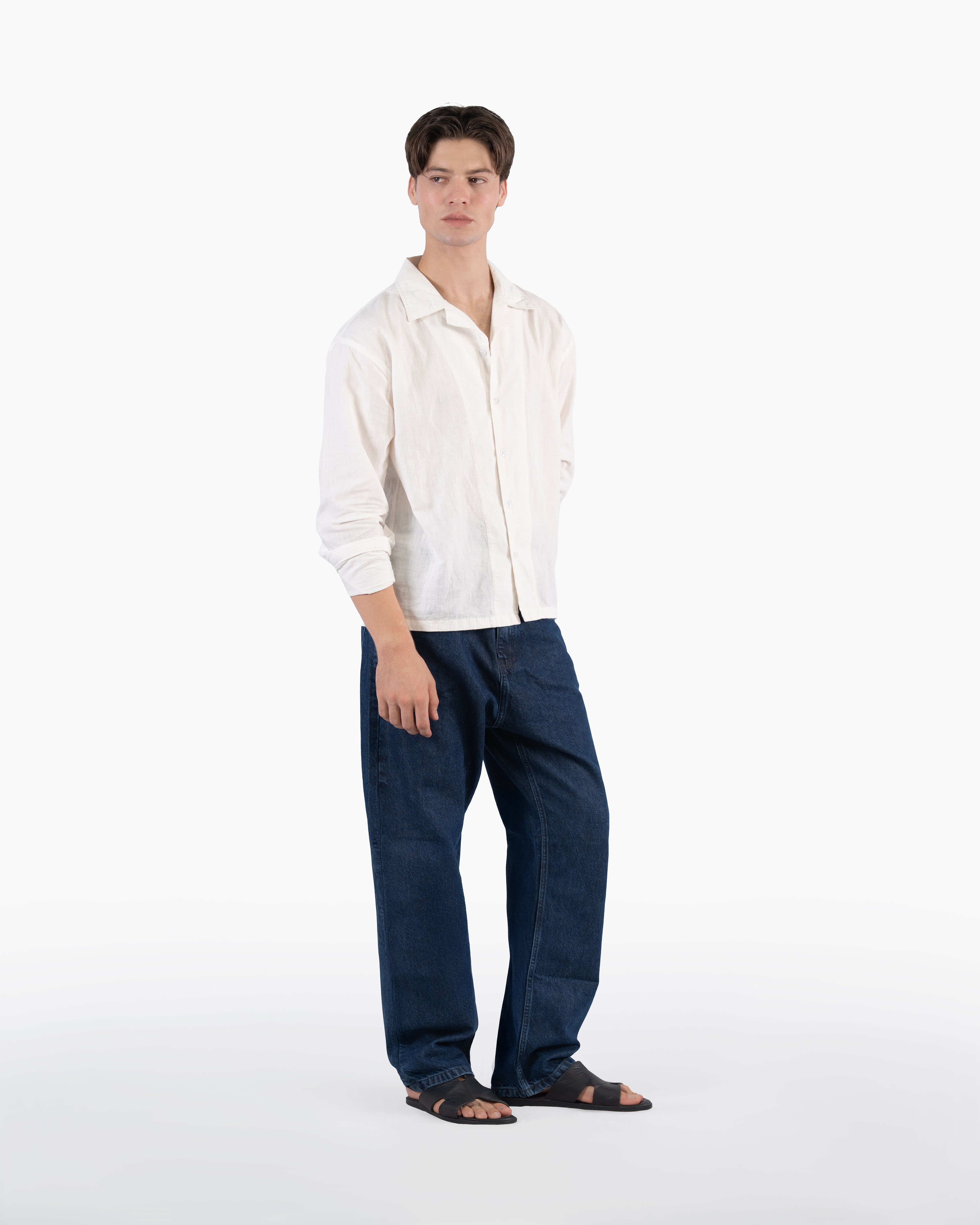 Classic White Full Sleeve Oversized Shirt