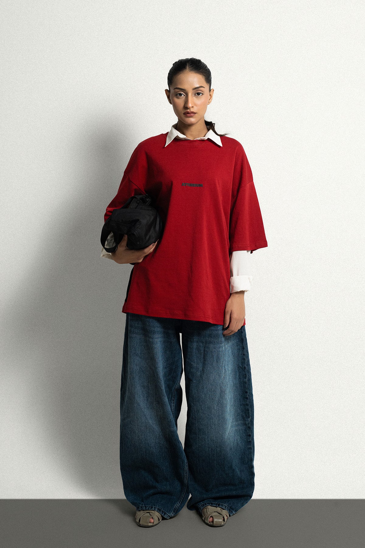 Jester Red Puff Logo T-Shirt