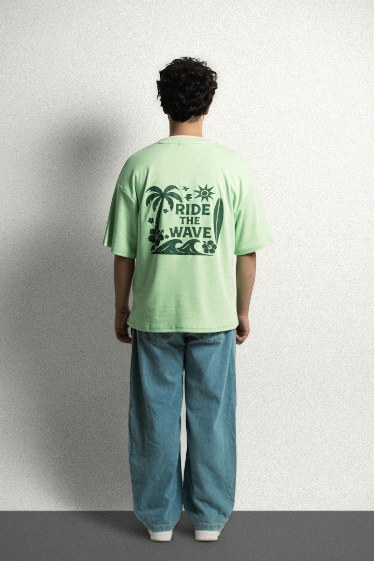Spring Leaf Ride The Wave Graphic T-Shirt