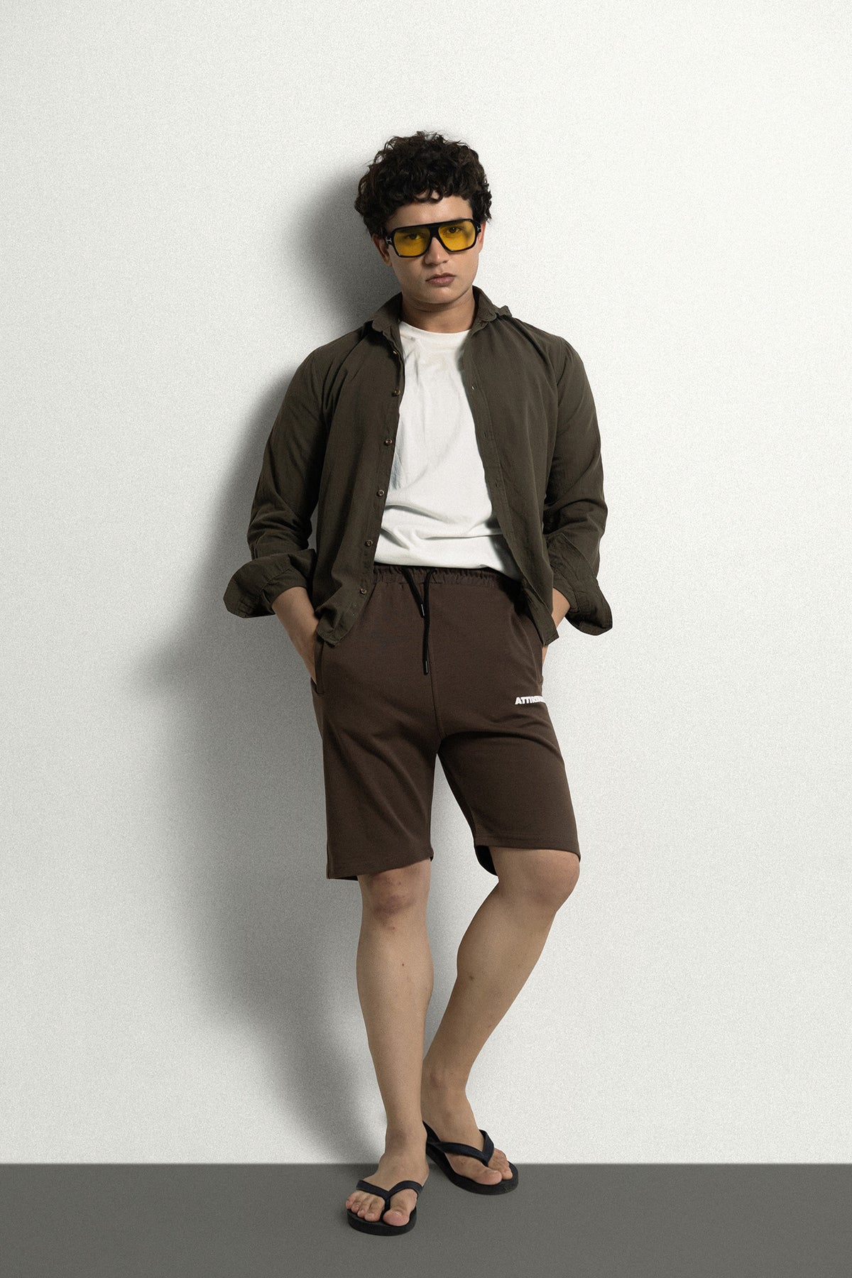 Chocolate Torte Combed Cotton Shorts