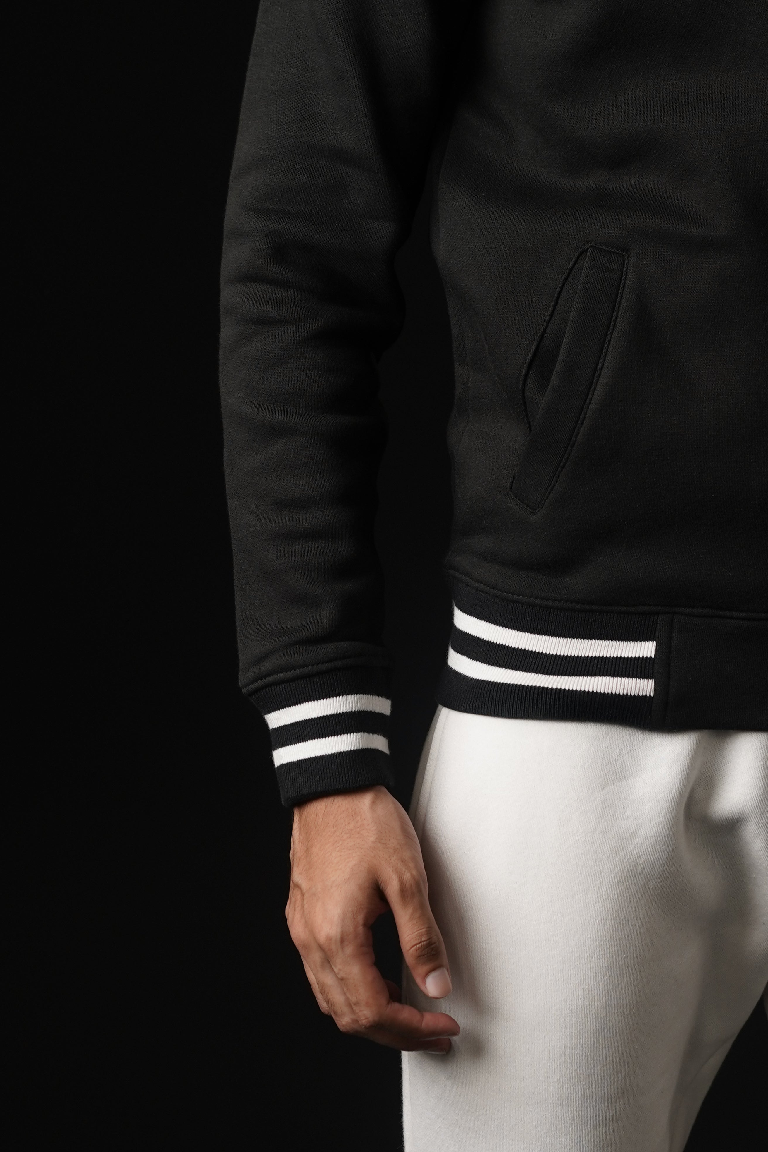Black Full-Zip Track Jacket