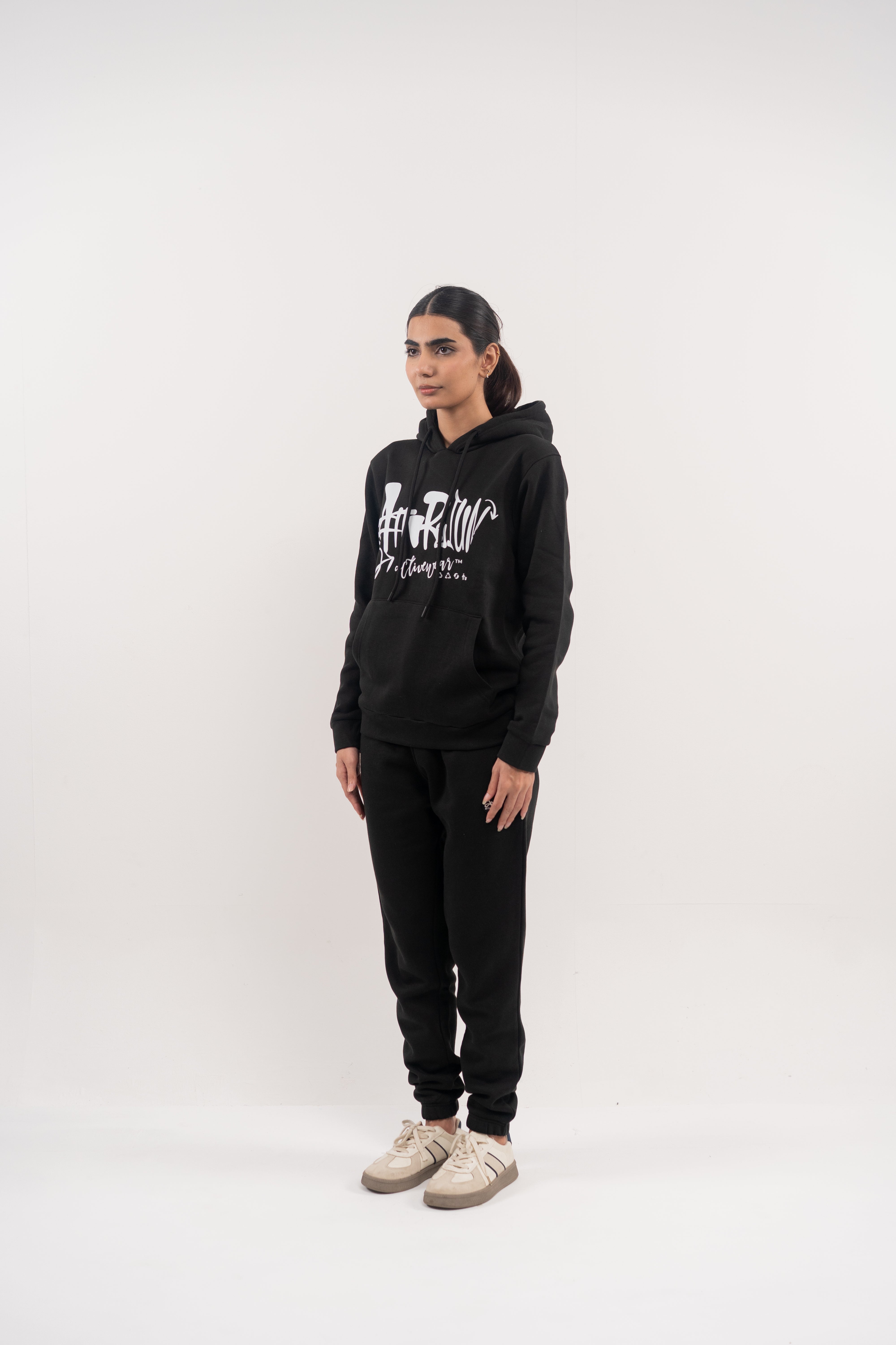 Black Fleece Hoodie – Attireium Graffiti Edition