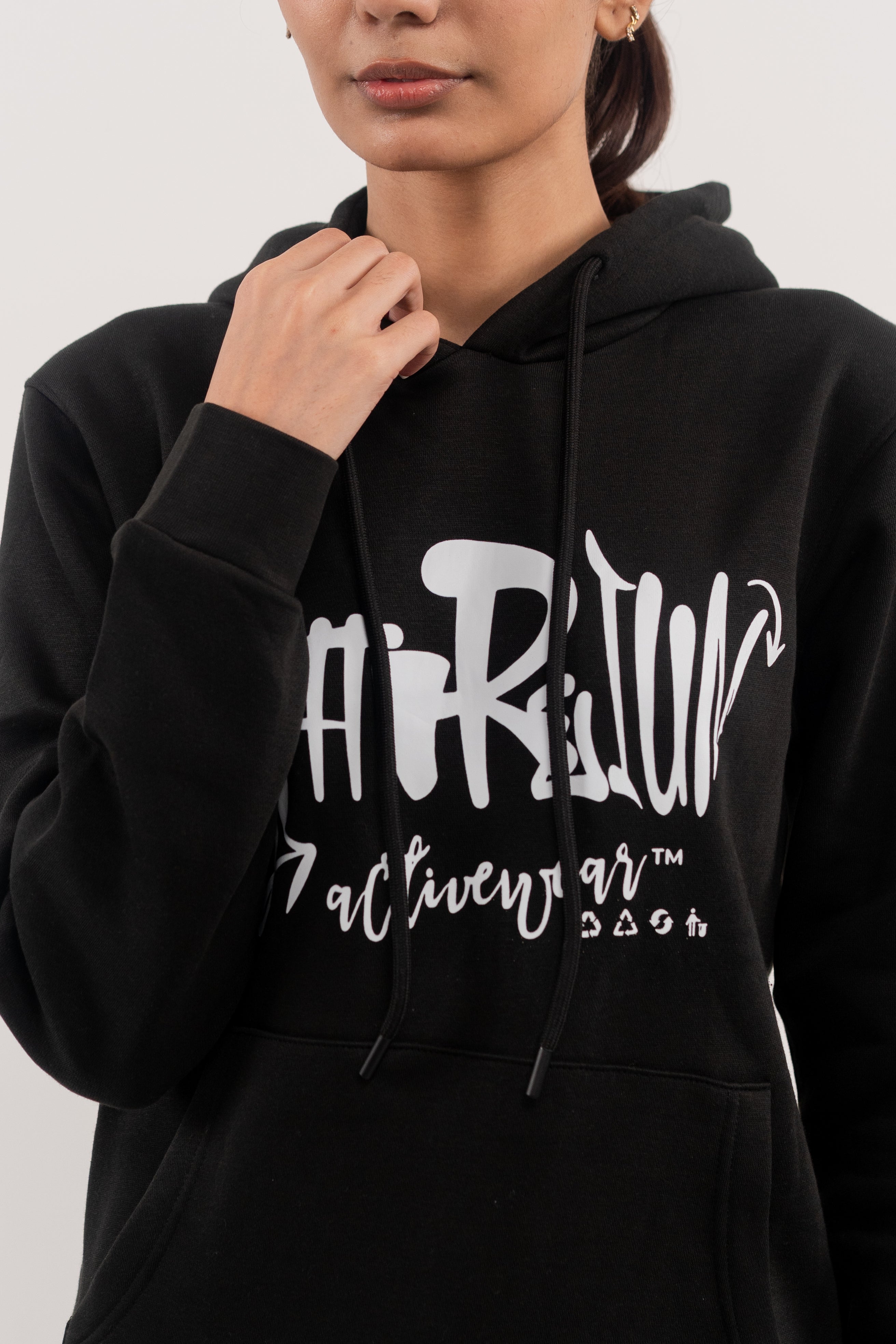 Black Fleece Hoodie – Attireium Graffiti Edition