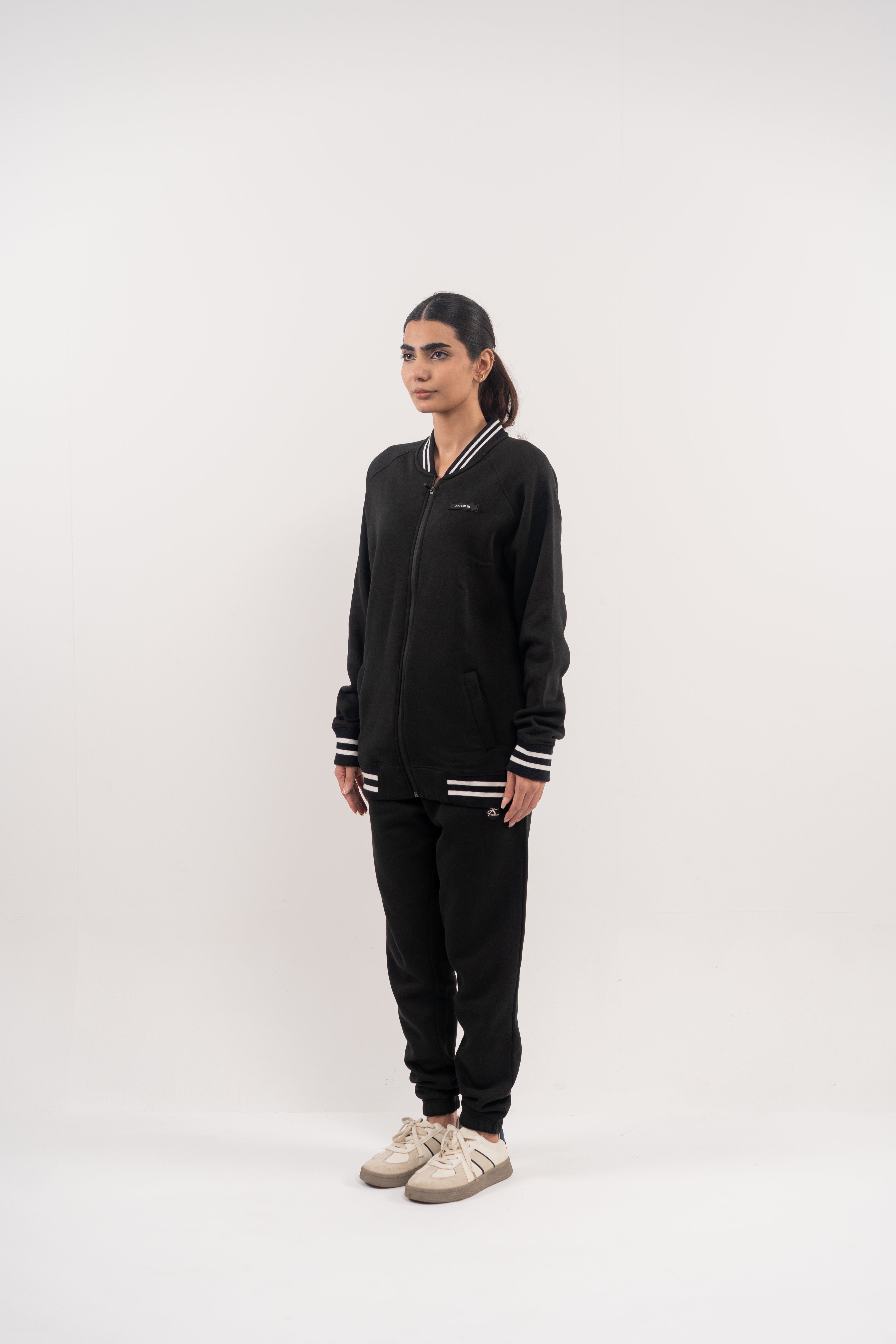 Black Full-Zip Track Jacket