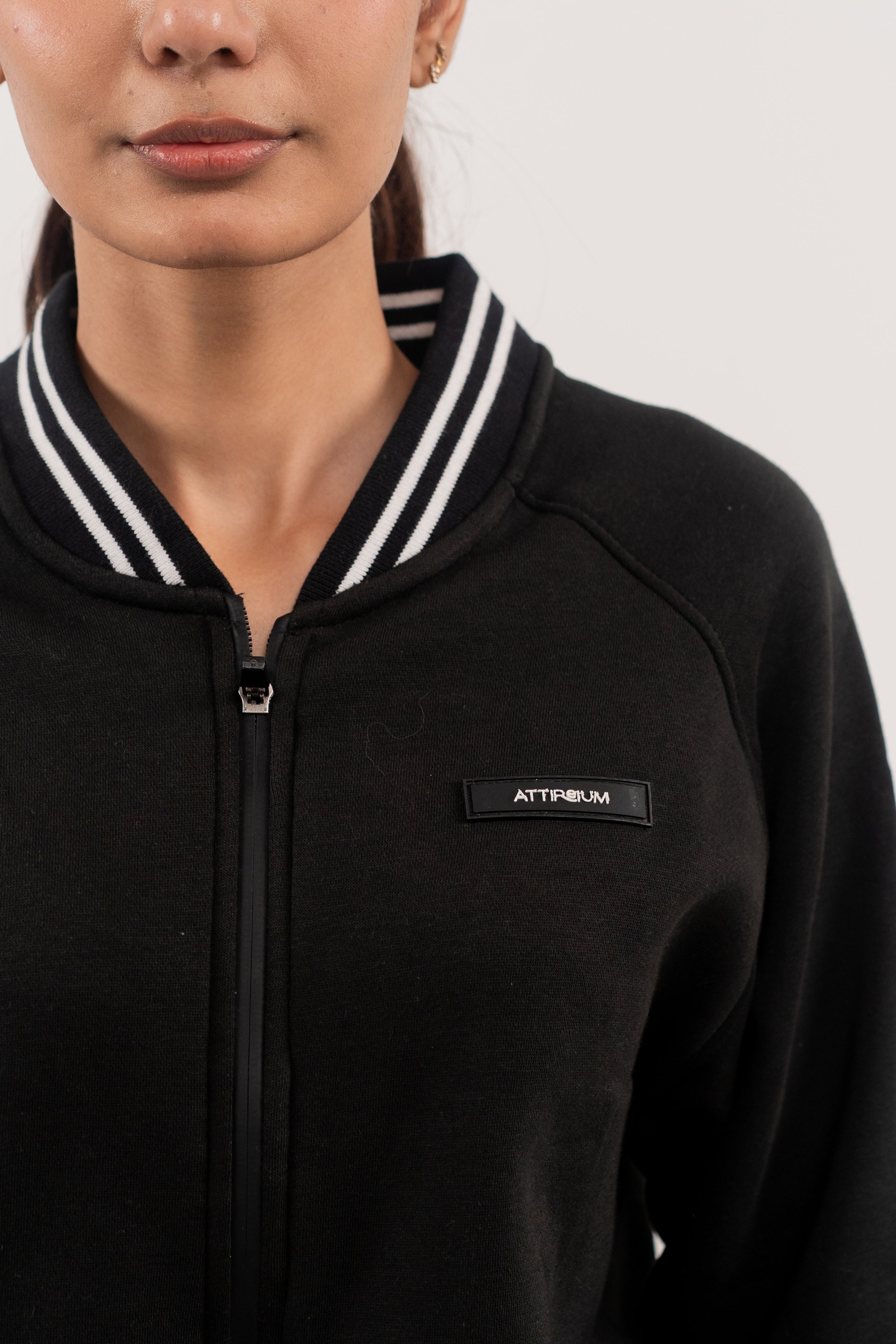 Black Full-Zip Track Jacket