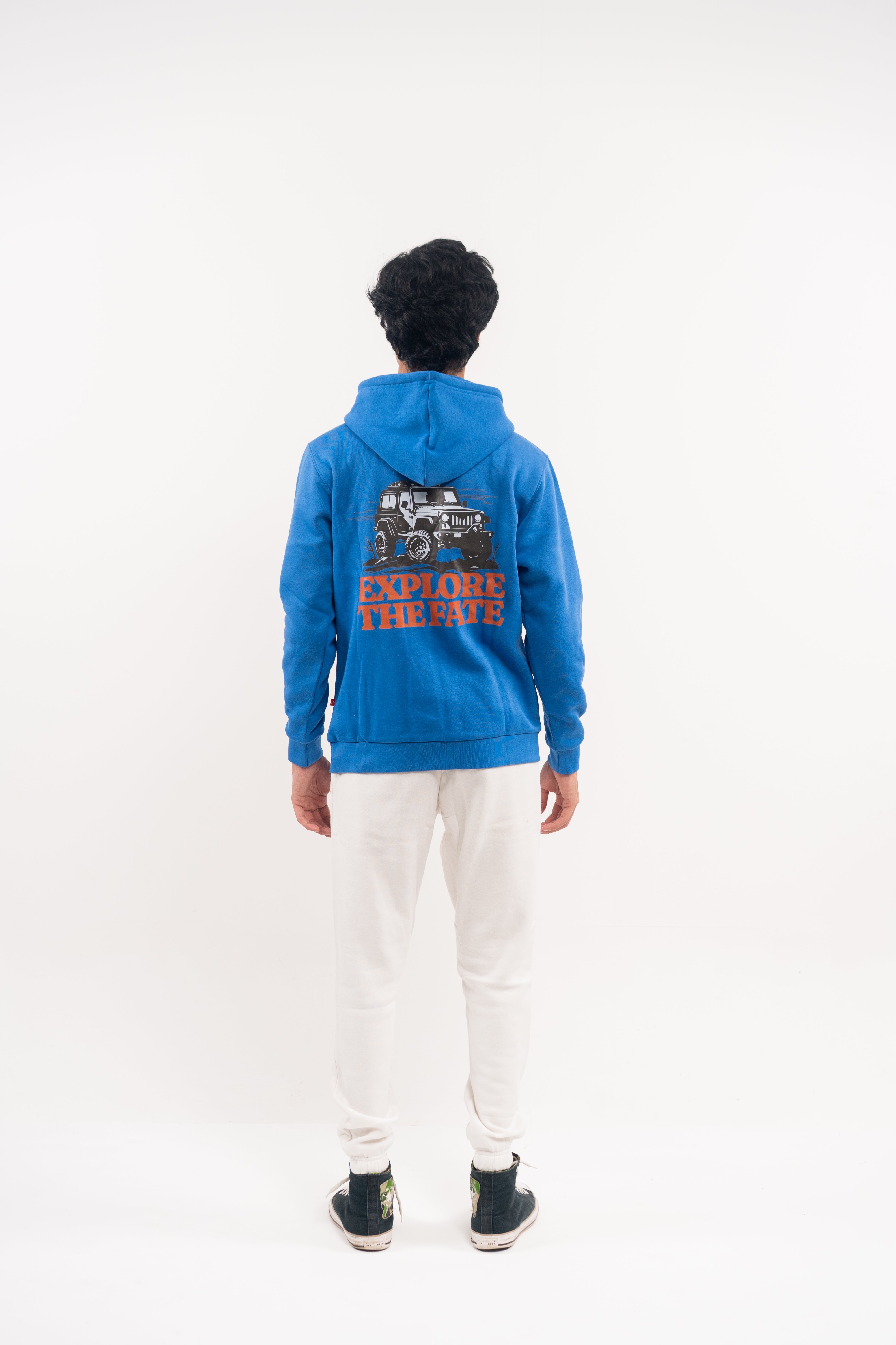 Blue Fleece Hoodie – Explore the Fate Edition