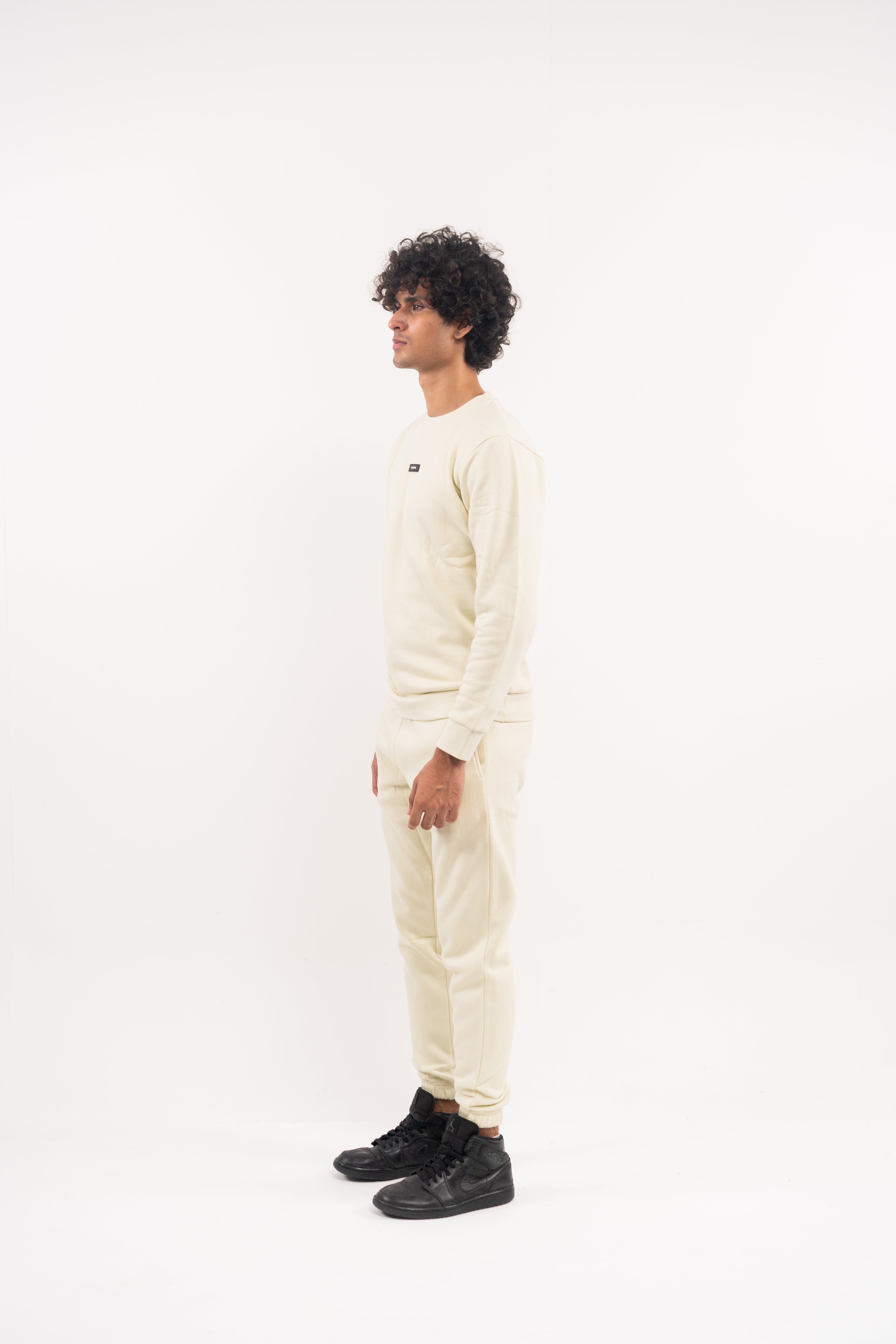 Aqua Fleece Sweatshirt – Modern Strip Emblem