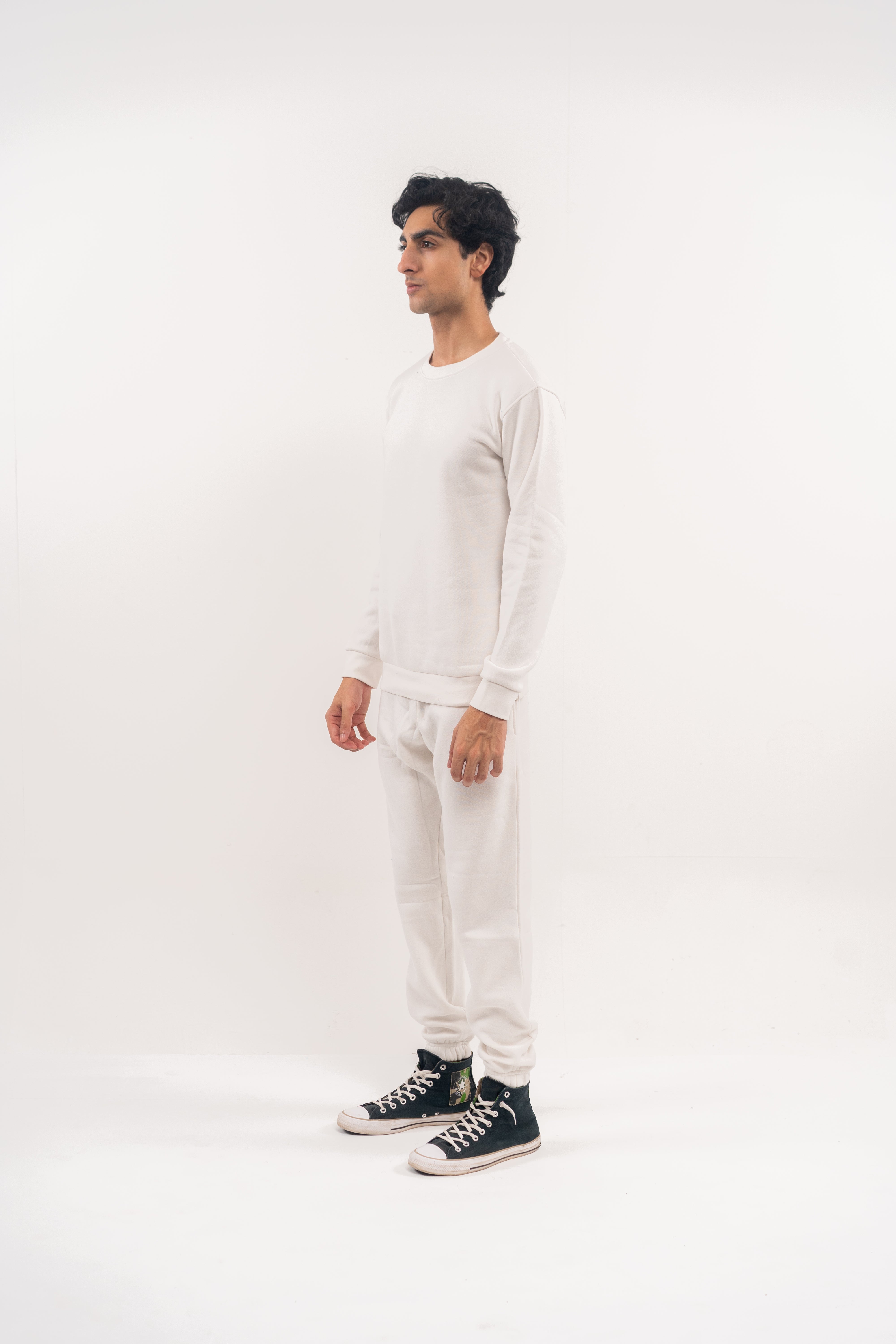 White Monster Graphic Sweatshirt