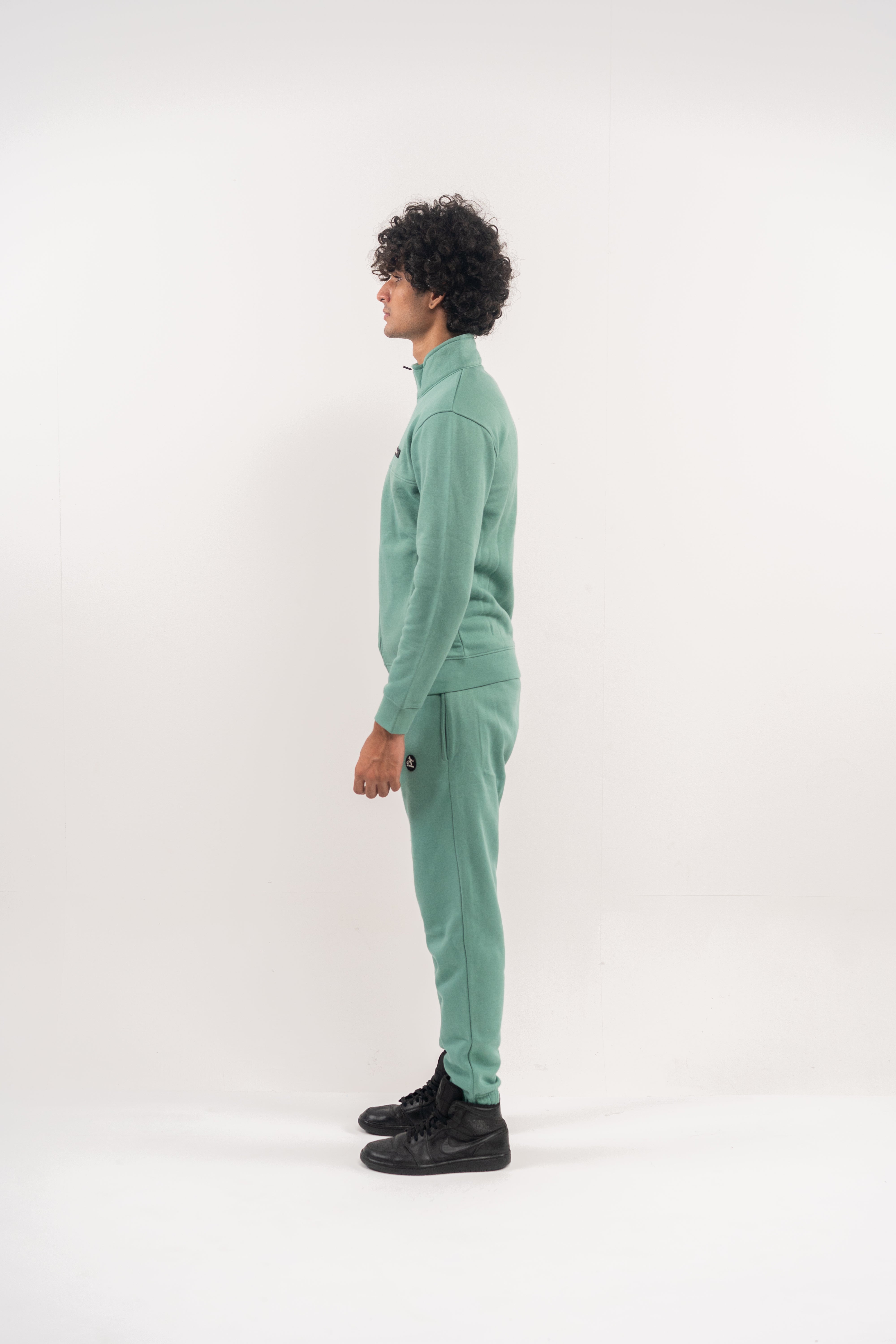 Beryl Green Full-Zip Track Jacket