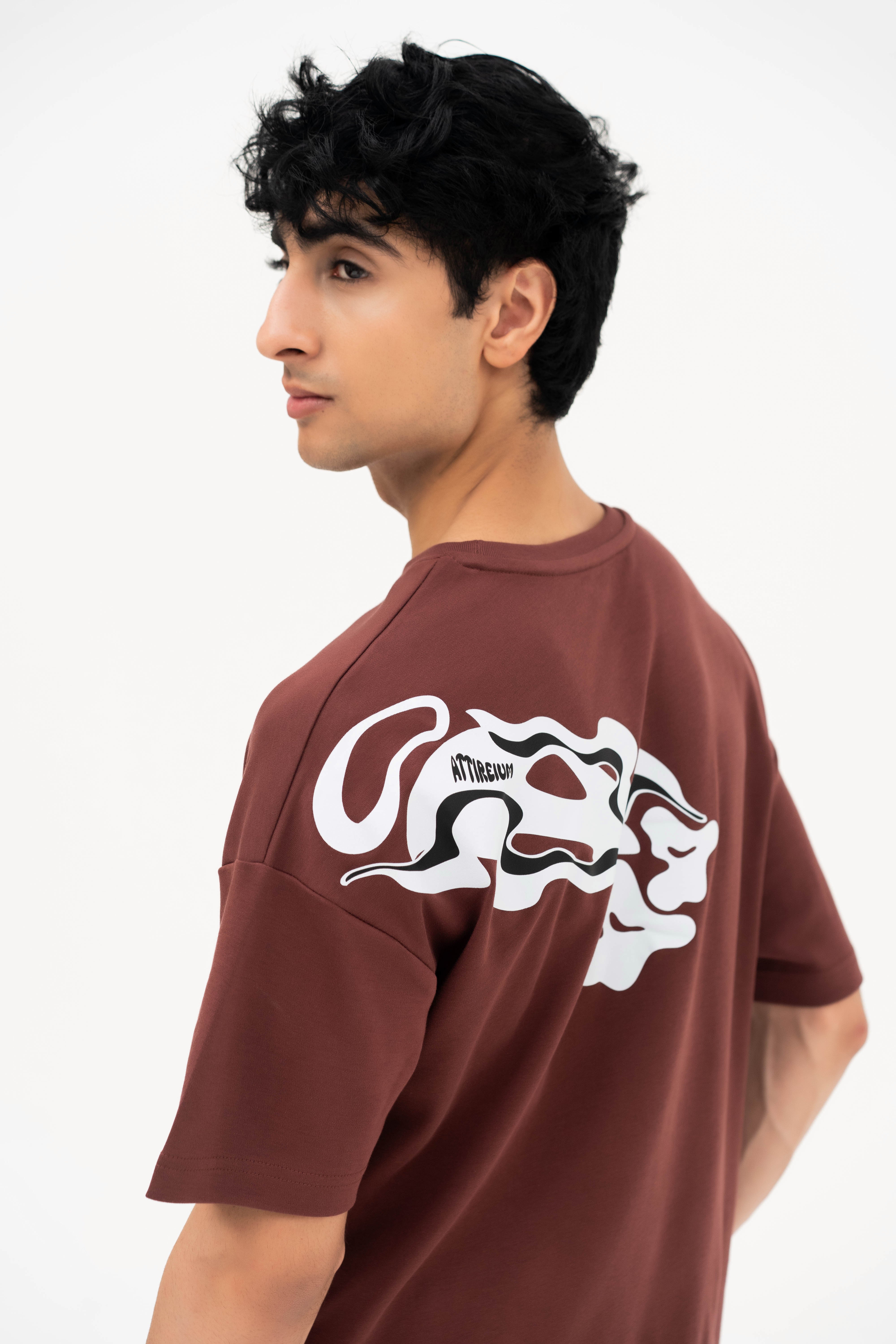 Oversized Rum Raisin Attire Text Design