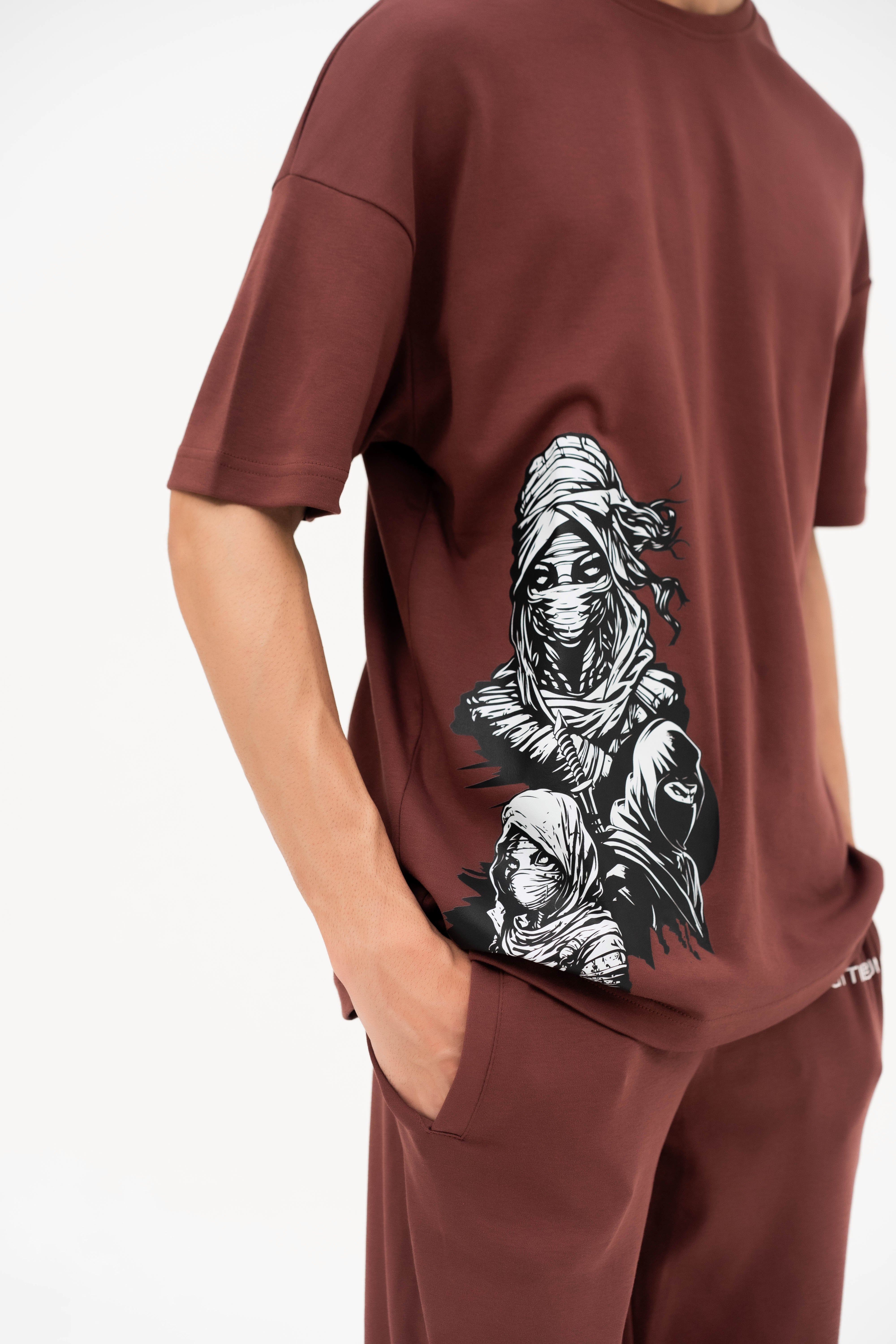 Oversized Rum Raisin Attire Text Design