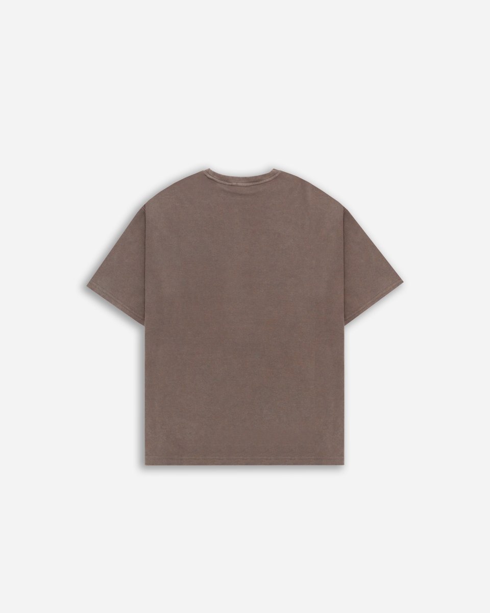 Chocolate Torte – Acid Wash Oversized T-Shirt - Attireium