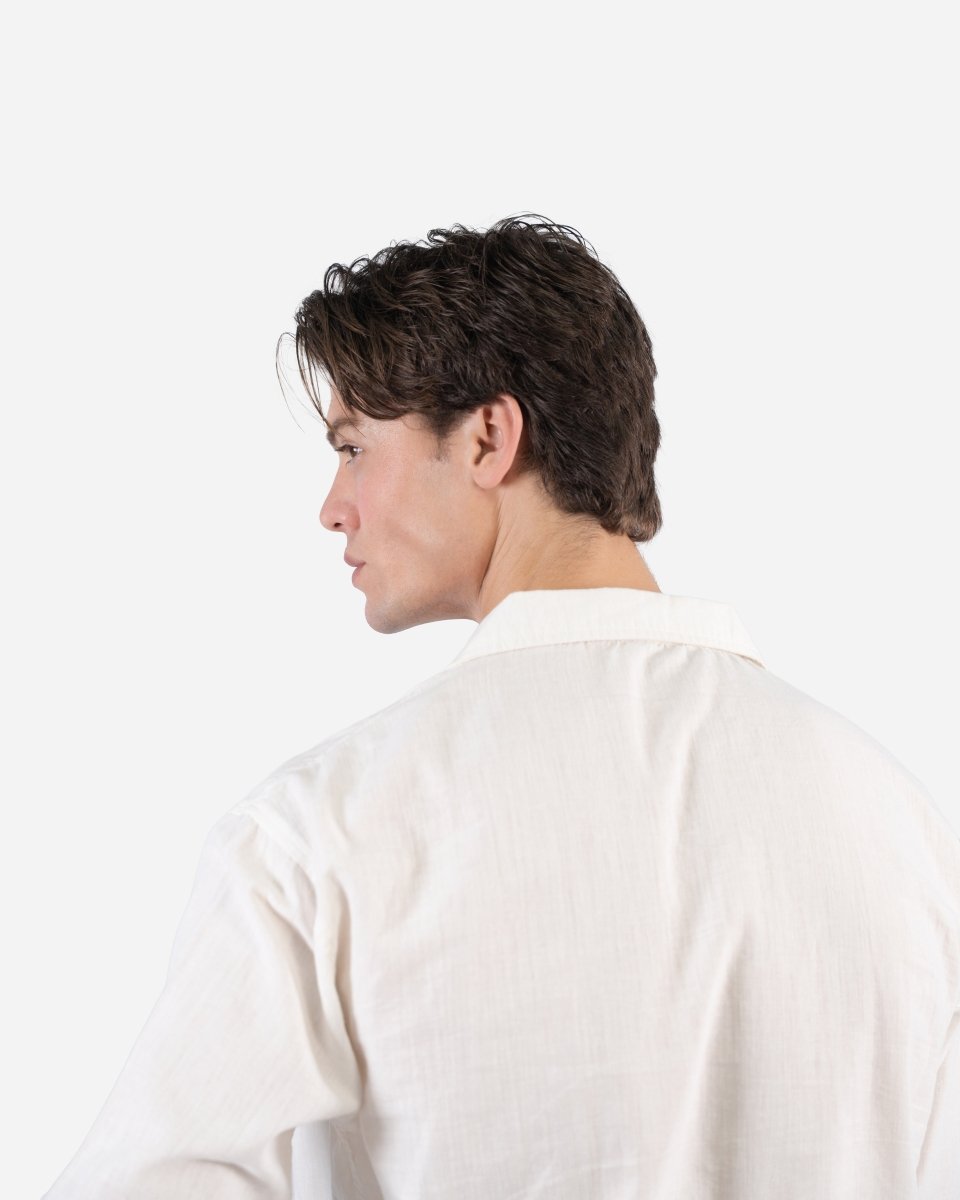 Classic White Full Sleeve Oversized Shirt - Attireium