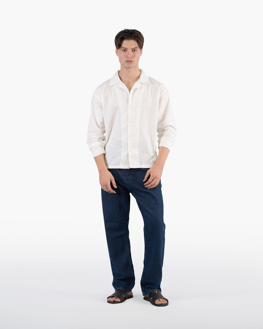 Classic White Full Sleeve Oversized Shirt