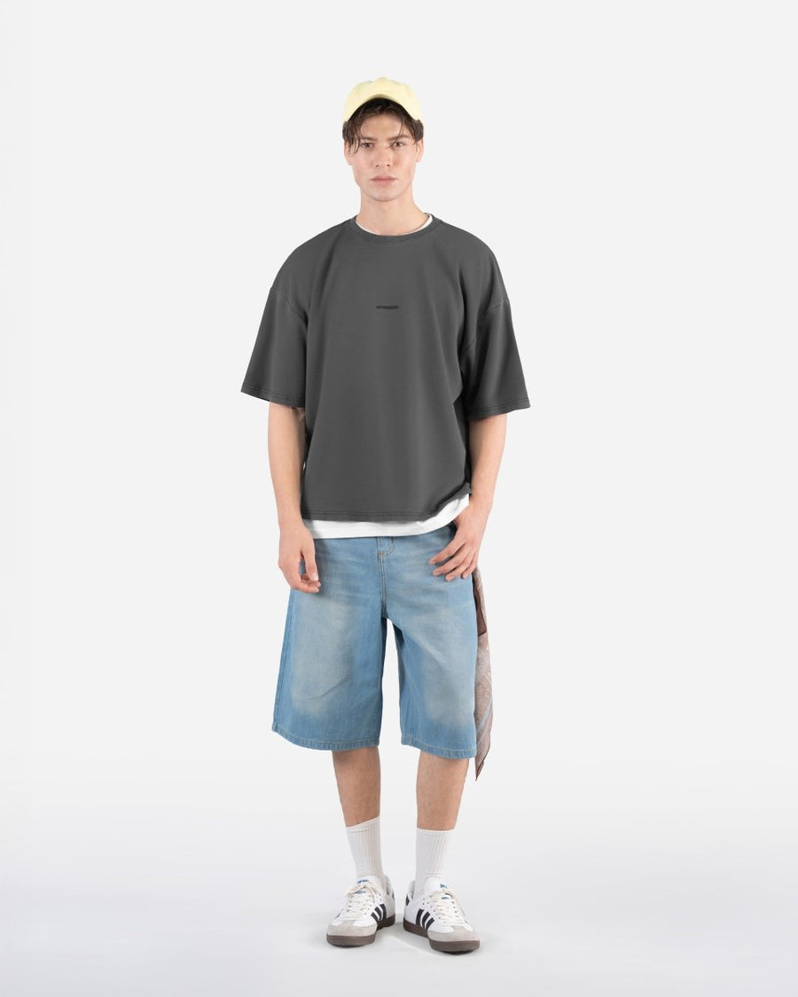 Cool Gray 11C – Acid Wash Oversized T-Shirt