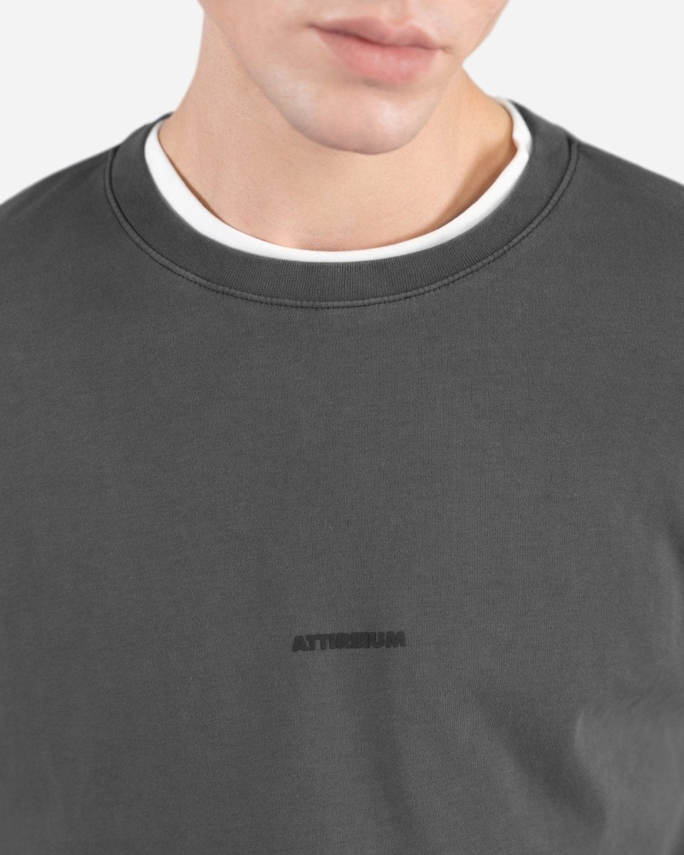 Cool Gray 11C – Acid Wash Oversized T-Shirt - Attireium