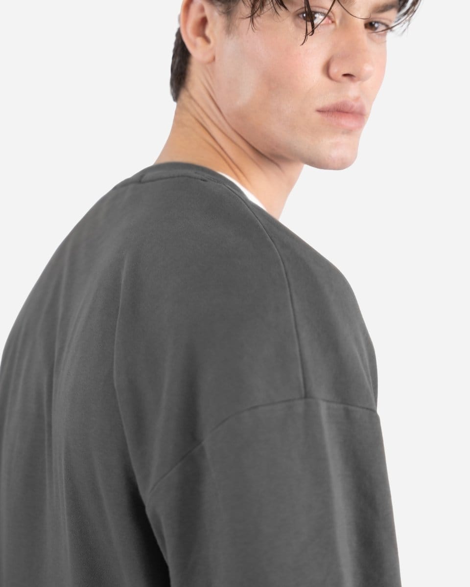 Cool Gray 11C – Acid Wash Oversized T-Shirt - Attireium