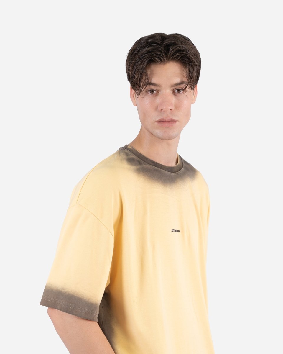 Peach Puree – Tie & Dye Oversized T-Shirt - Attireium