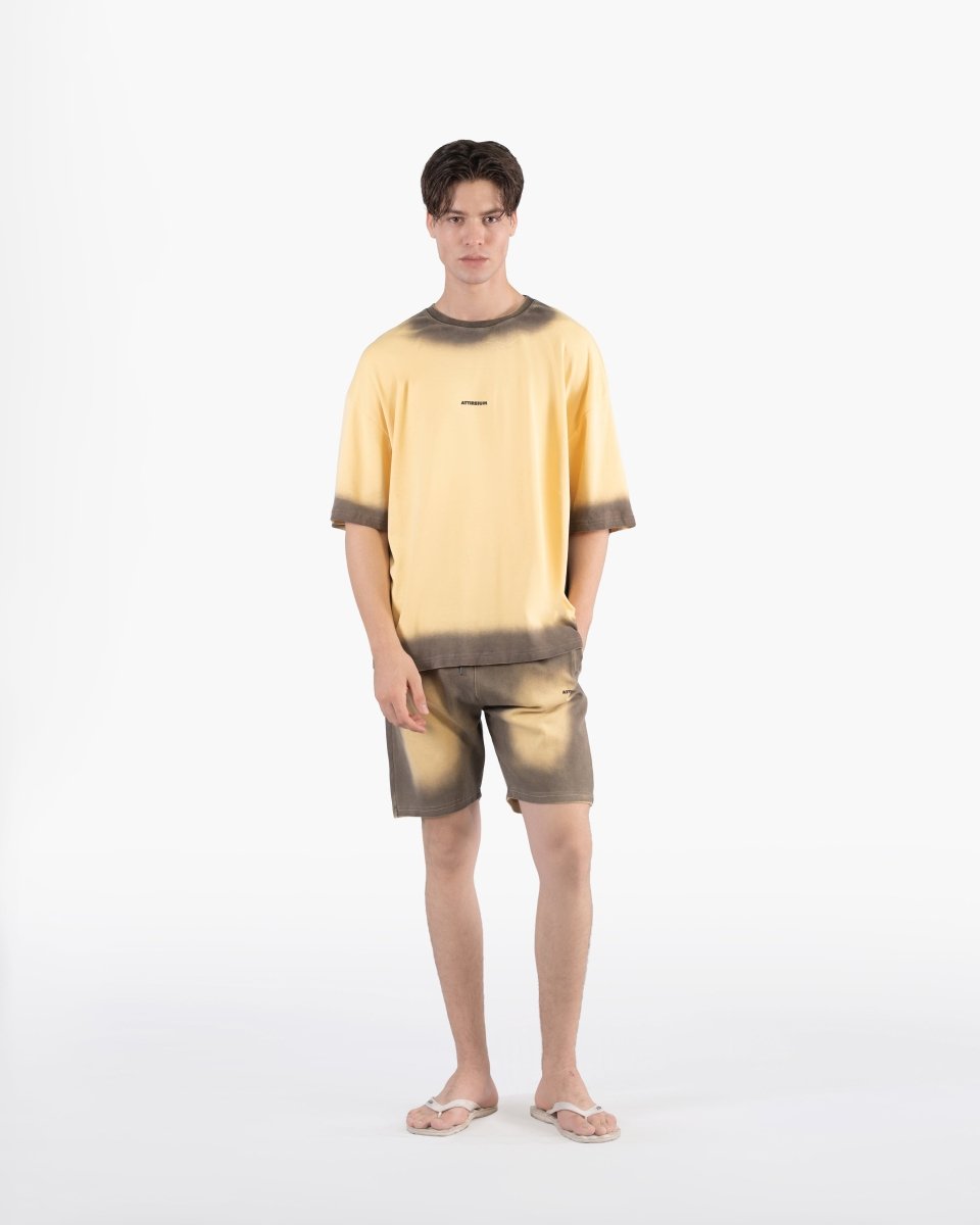 Peach Puree – Tie & Dye Oversized T-Shirt - Attireium
