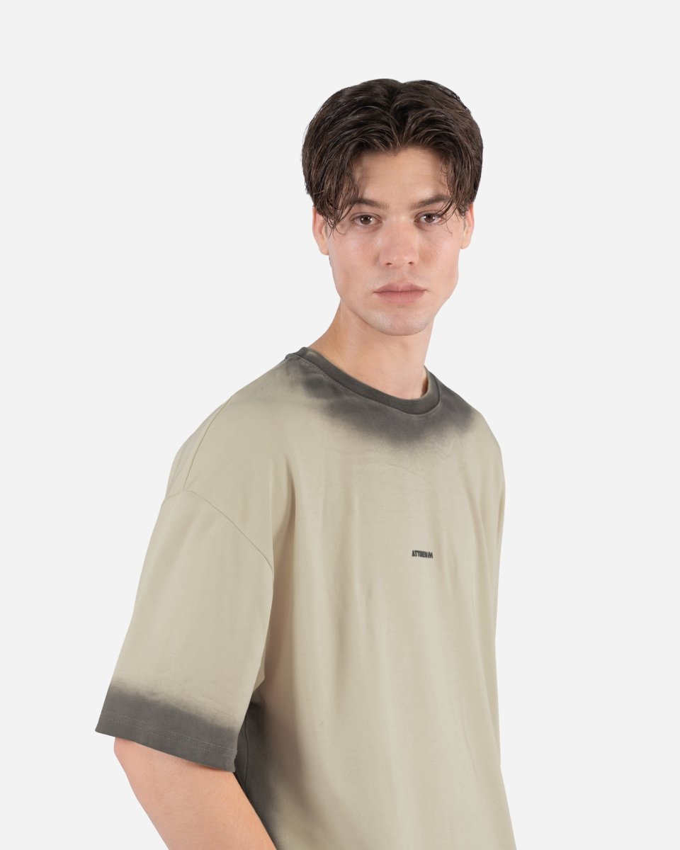 Peach Puree – Tie & Dye Oversized T-Shirt - Attireium