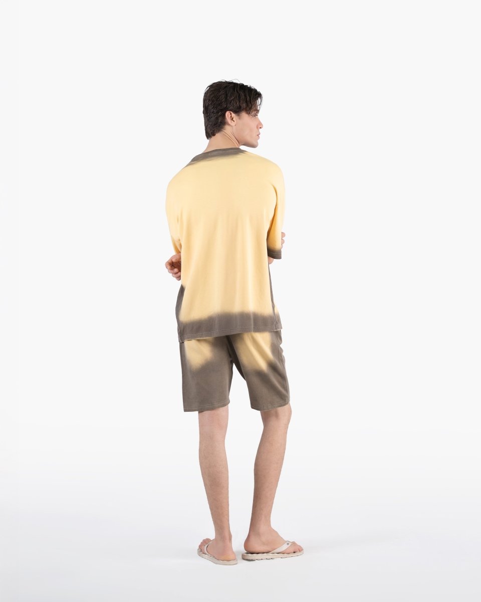 Peach Puree – Tie & Dye Oversized T-Shirt - Attireium