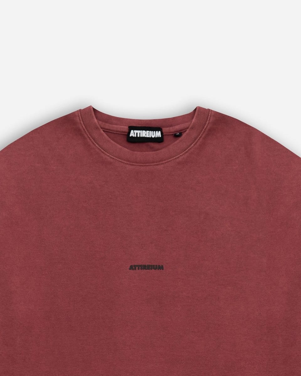 Ruby Wine – Acid Wash Oversized T-Shirt - Attireium